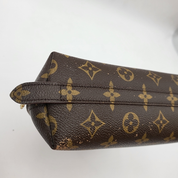 LOUIS VUITTON Monogram Trousse Demi Ronde Cosmetic Pouch GM.. Authentic!!!! - Picture 6 of 12